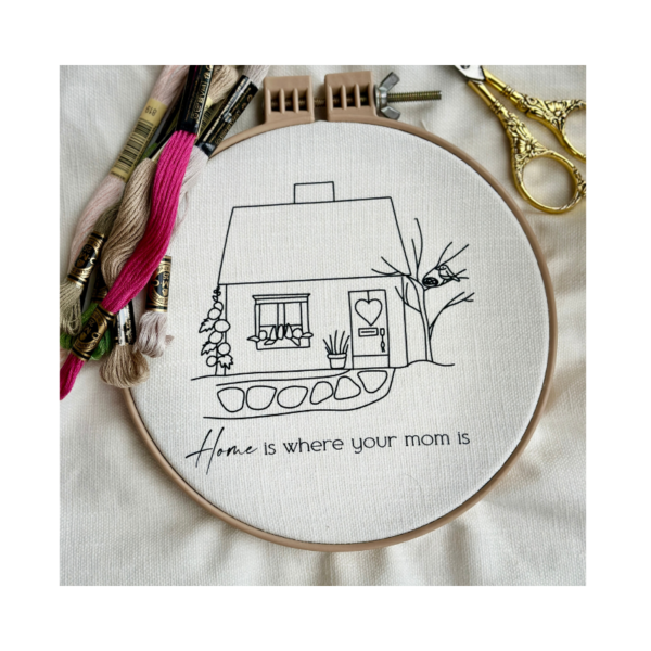 Home is Where your Mom is Embroidery Kit - Image 4