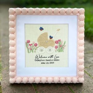 Welcome Baby Girl Embroidery Kit