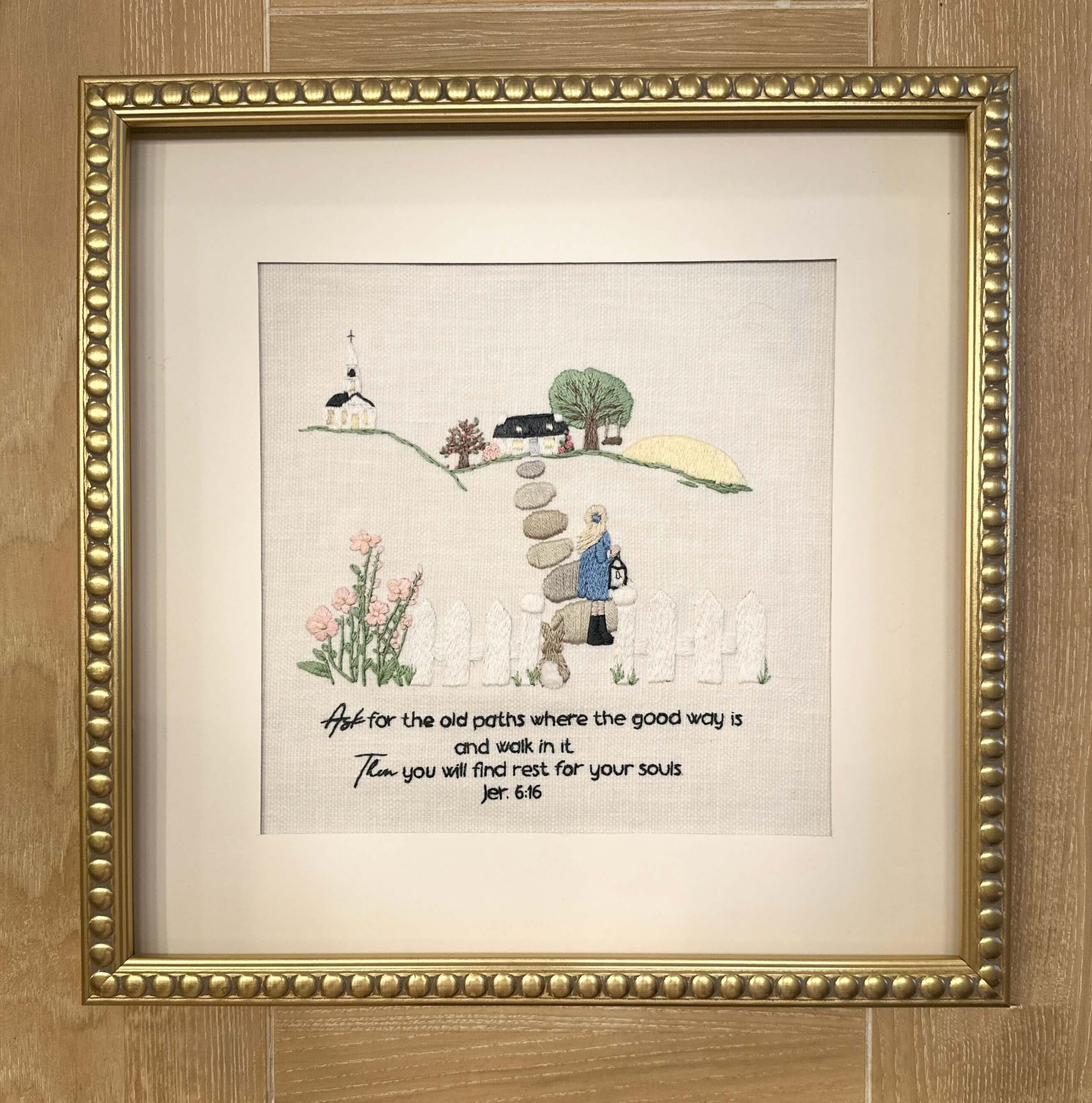 Ask For The Old Paths : Embroidery Kit - Image 6