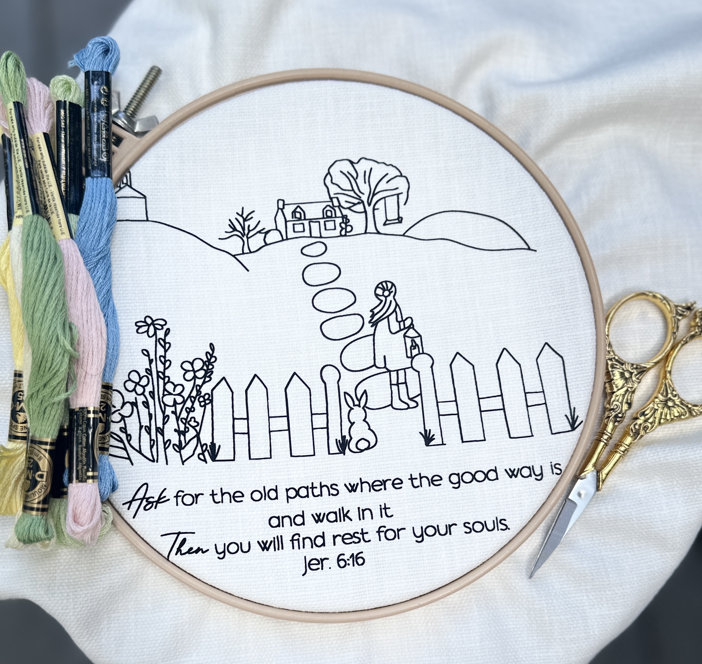 Ask For The Old Paths : Embroidery Kit - Image 8
