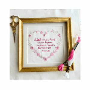 Watch Over Your Heart Embroidery Kit