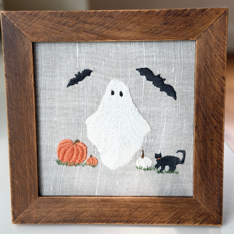 Halloween Ghost and Friends Fall Embroidery Kit - Image 4