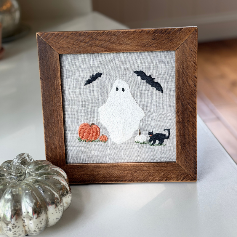 Halloween Ghost and Friends Fall Embroidery Kit - Image 5