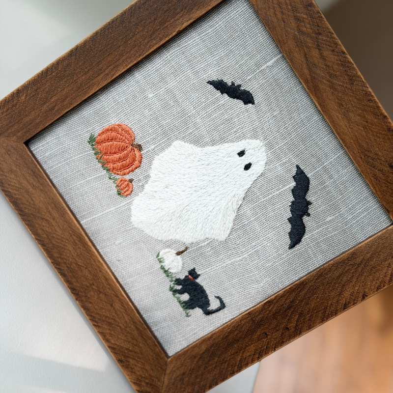 Halloween Ghost and Friends Fall Embroidery Kit - Image 6