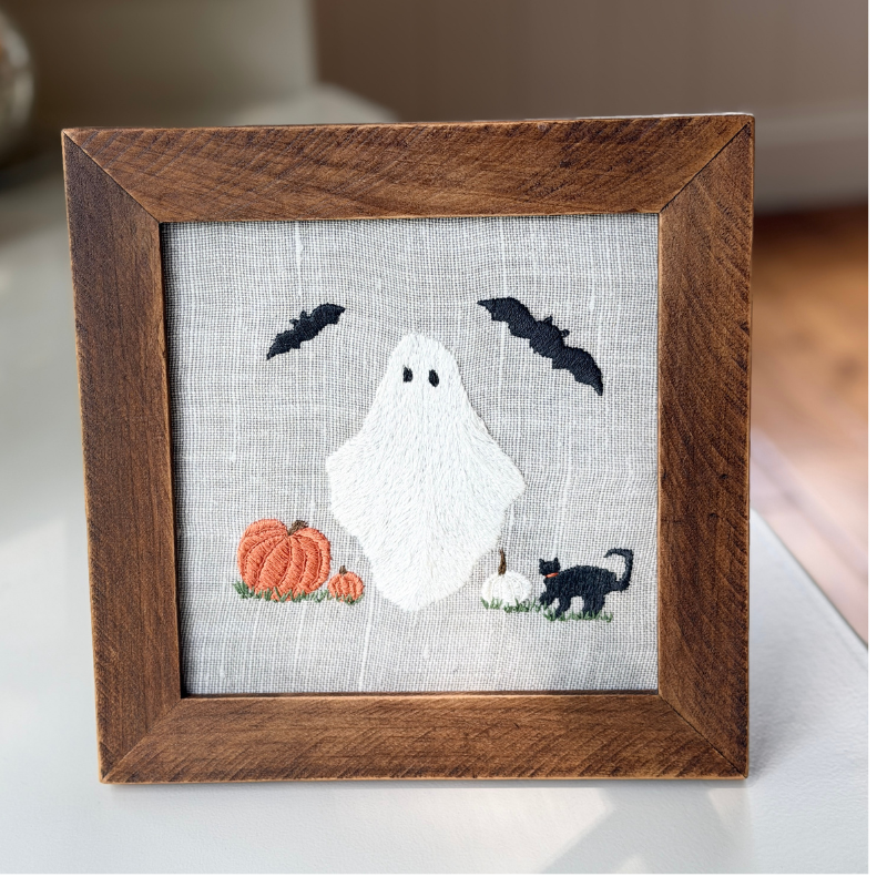 Halloween Ghost and Friends Fall Embroidery Kit - Image 7