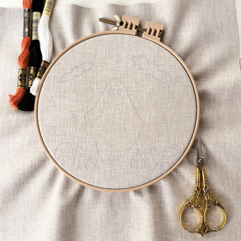 Halloween Ghost and Friends Fall Embroidery Kit - Image 8