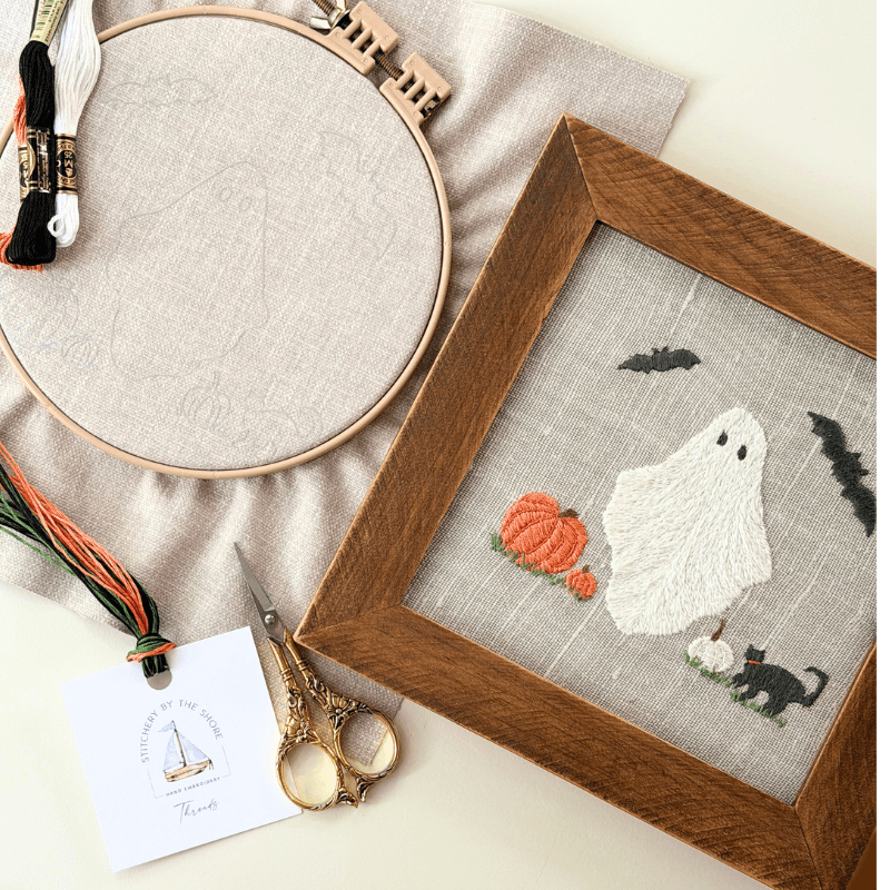 Halloween Ghost and Friends Fall Embroidery Kit - Image 11